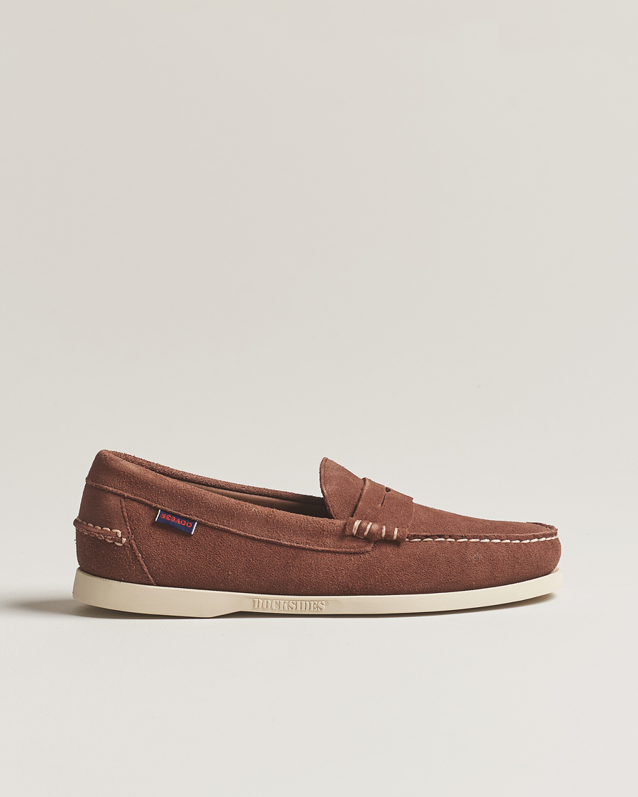 Hombres | Sebago Dan Suede Loafer Dark Brown | Sebago | Dan Suede Loafer Dark Brown