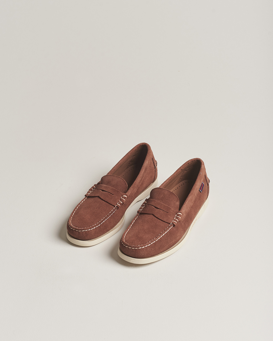 Hombres | Sebago Dan Suede Loafer Dark Brown | Sebago | Dan Suede Loafer Dark Brown
