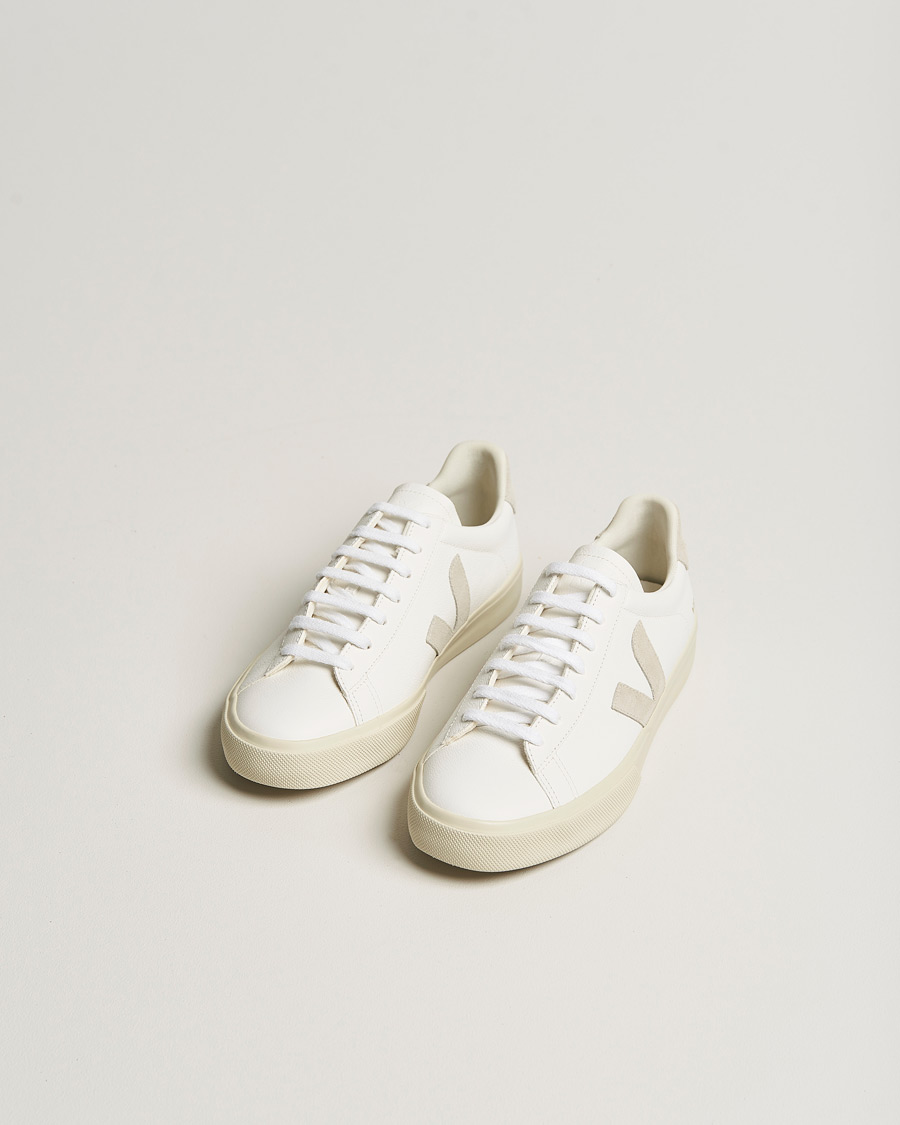 Hombres | Zapatillas blancas | Veja | Campo Sneaker Extra White/Natural Suede