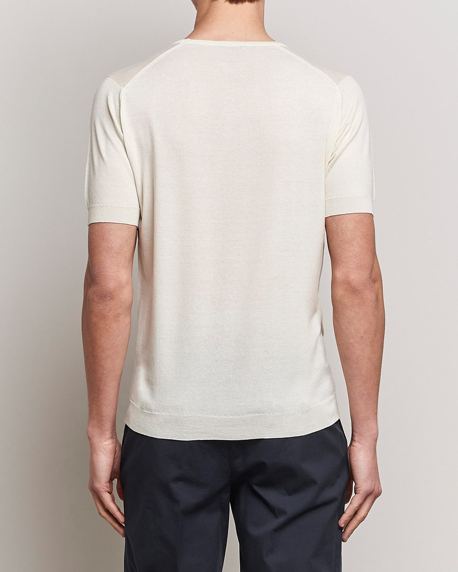 Hombres | Camisetas | John Smedley | Belden Wool/Cotton T-Shirt Latte