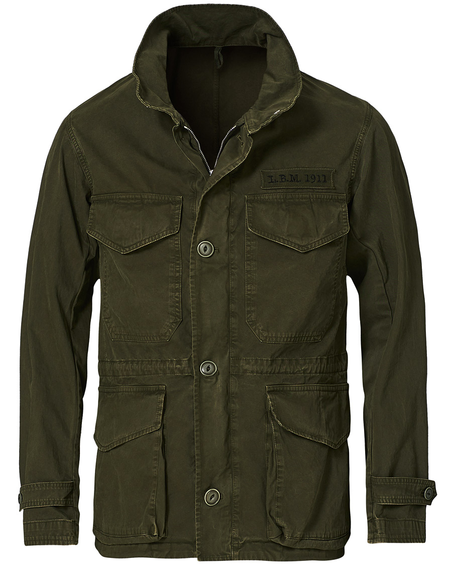 Hombres | Abrigos y chaquetas | L.B.M. 1911 | Cotton Gabardine Field Jacket Olive