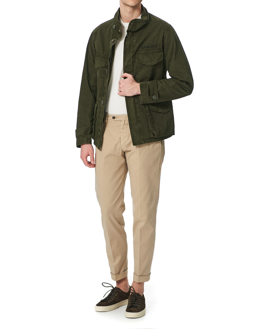 Hombres | Abrigos y chaquetas | L.B.M. 1911 | Cotton Gabardine Field Jacket Olive