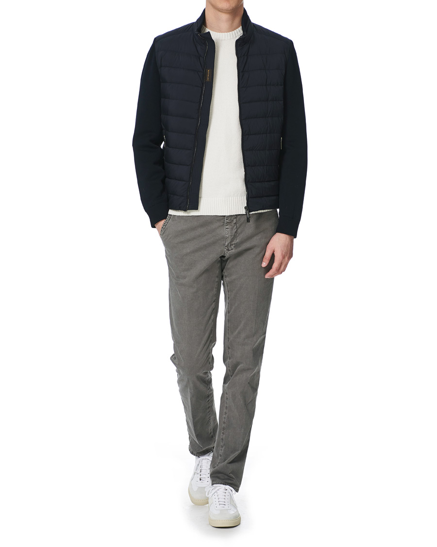 Hombres | Abrigos y chaquetas | MooRER | Hybrid Padded Jacket Dark Blue