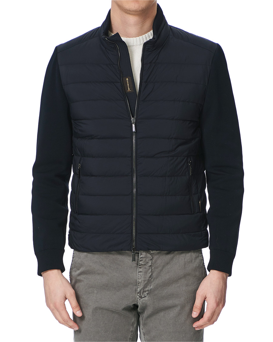 Hombres | Abrigos y chaquetas | MooRER | Hybrid Padded Jacket Dark Blue