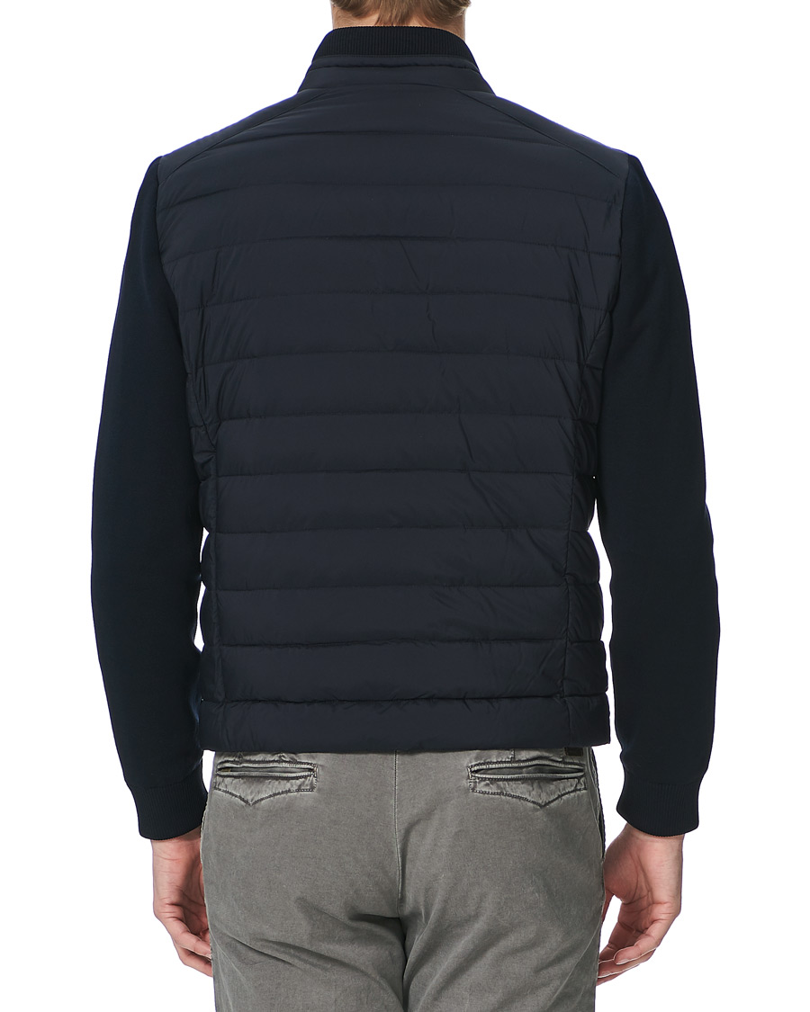 Hombres | Abrigos y chaquetas | MooRER | Hybrid Padded Jacket Dark Blue