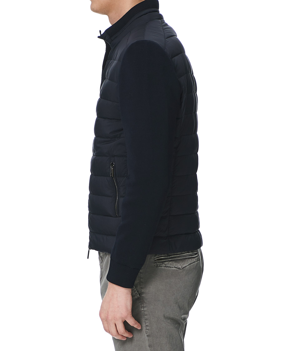Hombres | Abrigos y chaquetas | MooRER | Hybrid Padded Jacket Dark Blue