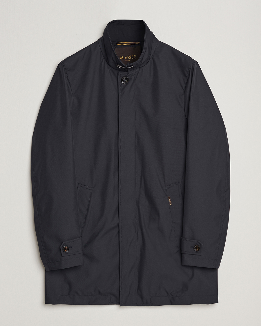Hombres | Abrigos y chaquetas | MooRER | Waterproof Car Coat Navy