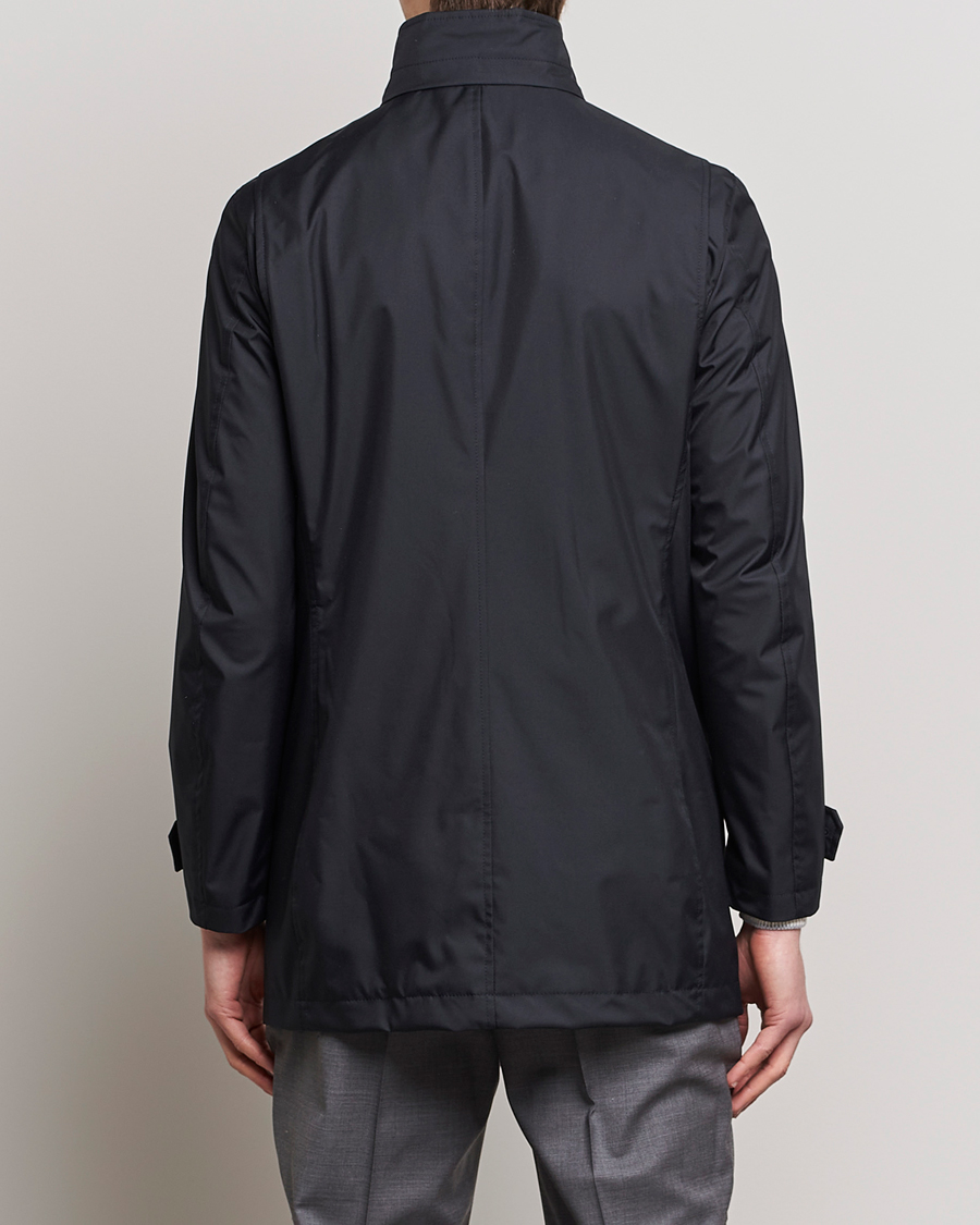 Hombres | Abrigos y chaquetas | MooRER | Waterproof Car Coat Navy