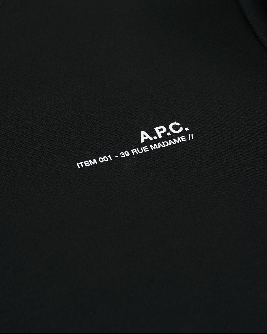 Hombres | Jerséis y prendas de punto | A.P.C. | Item Crew Neck Sweatshirt Black