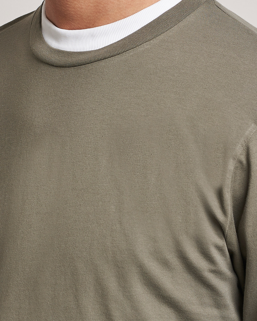 Hombres | Camisetas | Colorful Standard | Classic Organic Long Sleeve T-shirt Dusty Olive