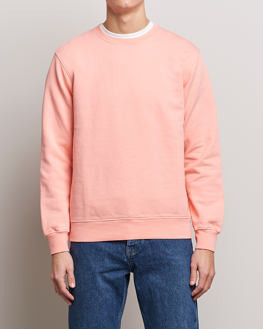 Hombres | Colorful Standard | Colorful Standard | Classic Organic Crew Neck Sweat Bright Coral