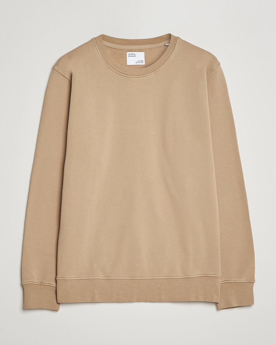 Hombres | Jerséis y prendas de punto | Colorful Standard | Classic Organic Crew Neck Sweat Desert Khaki