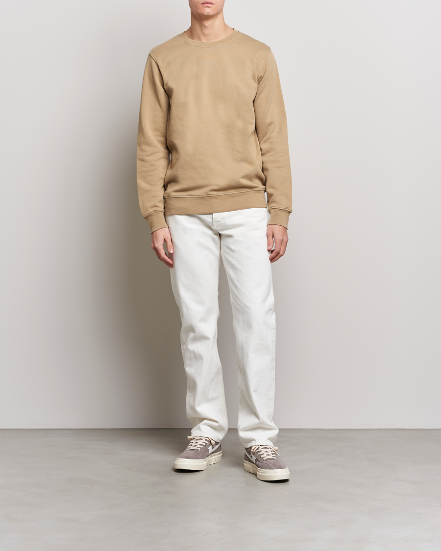 Hombres | Jerséis y prendas de punto | Colorful Standard | Classic Organic Crew Neck Sweat Desert Khaki