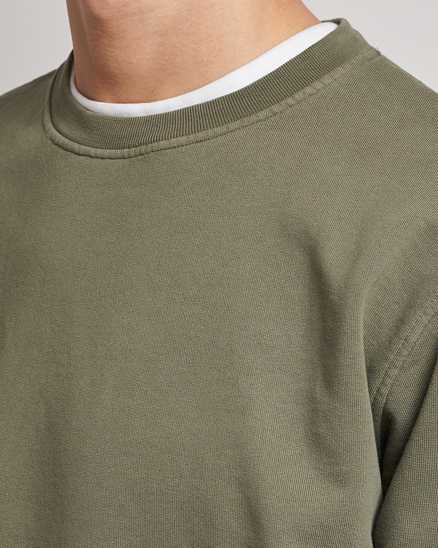 Hombres | Jerséis y prendas de punto | Colorful Standard | Classic Organic Crew Neck Sweat Dusty Olive