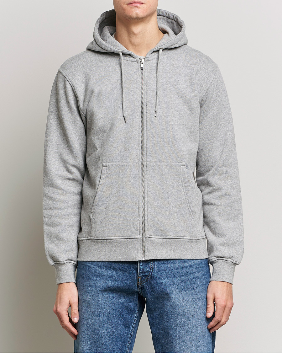 Hombres | Colorful Standard | Colorful Standard | Classic Organic Full Zip Hood Heather Grey