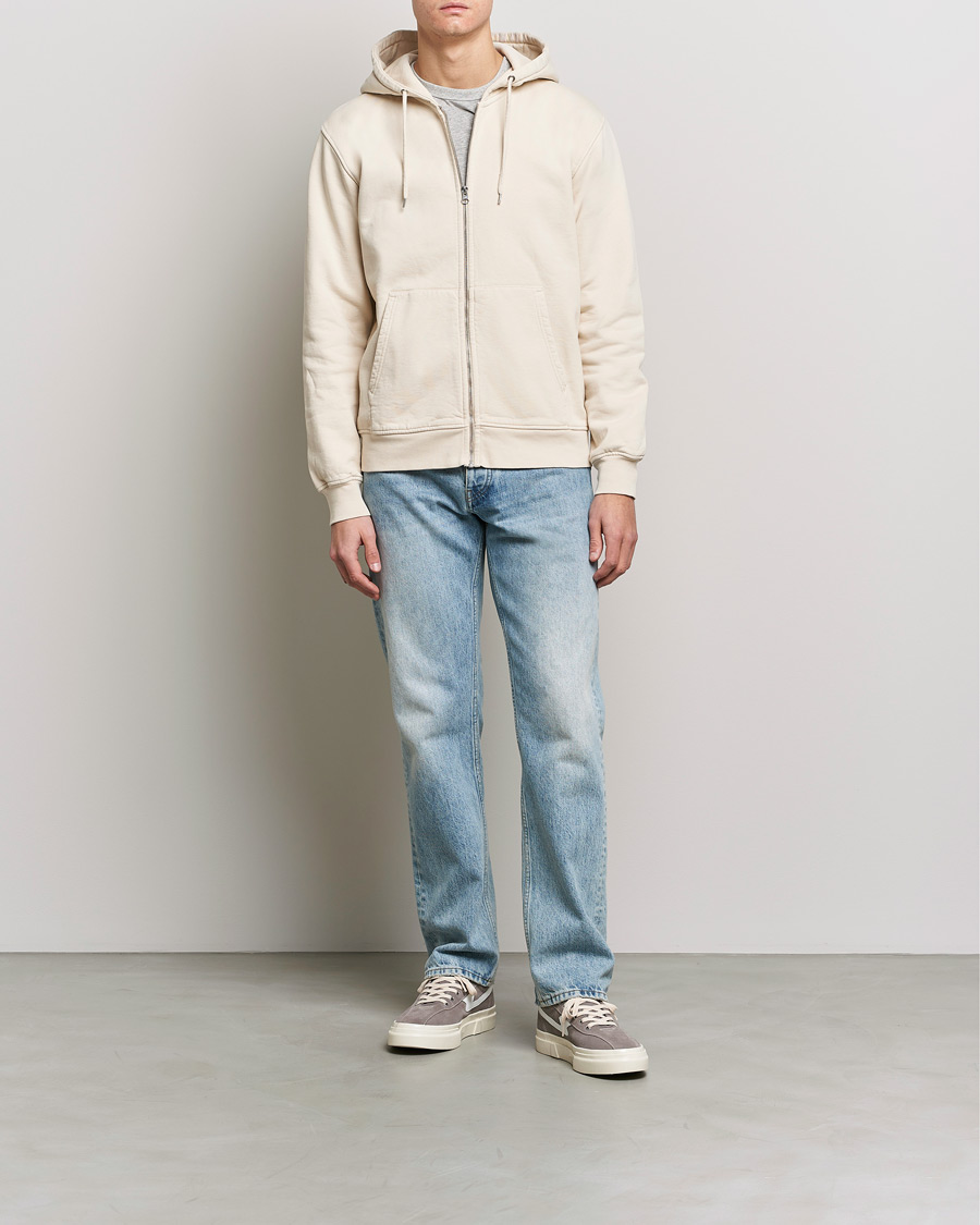 Hombres | Jerséis y prendas de punto | Colorful Standard | Classic Organic Full Zip Hood Ivory White