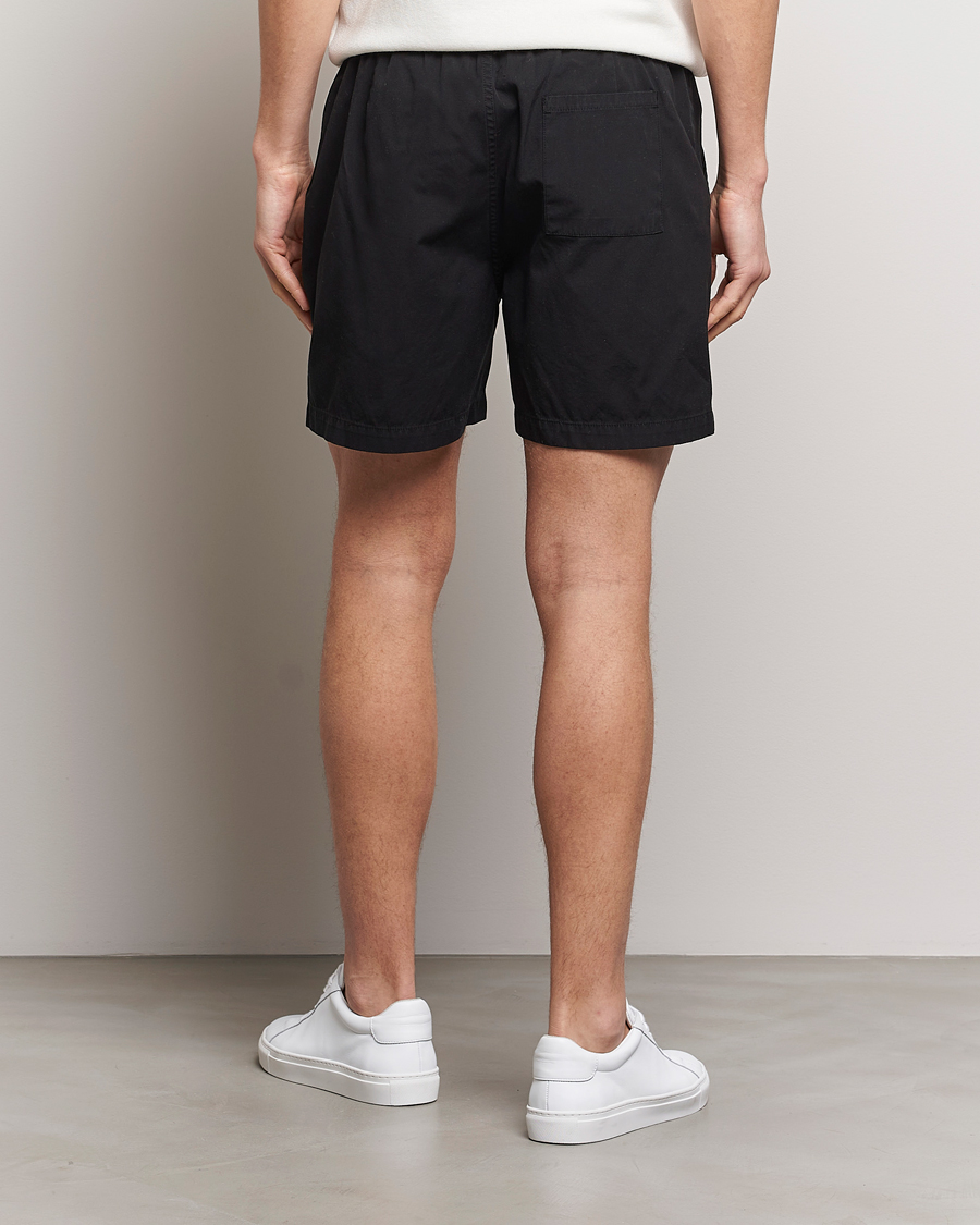 Hombres | Pantalones cortos | Colorful Standard | Classic Organic Twill Drawstring Shorts Deep Black