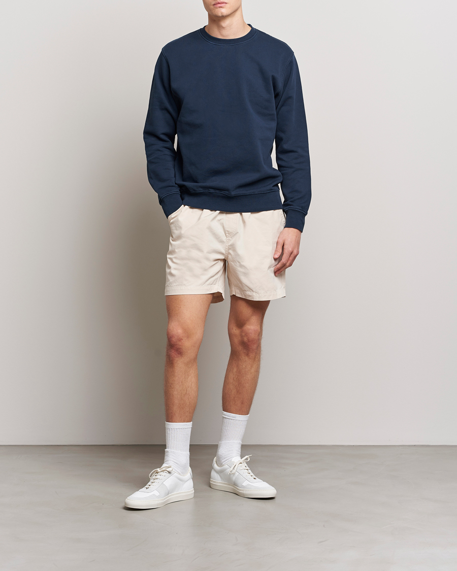 Hombres | Pantalones cortos | Colorful Standard | Classic Organic Twill Drawstring Shorts Ivory White