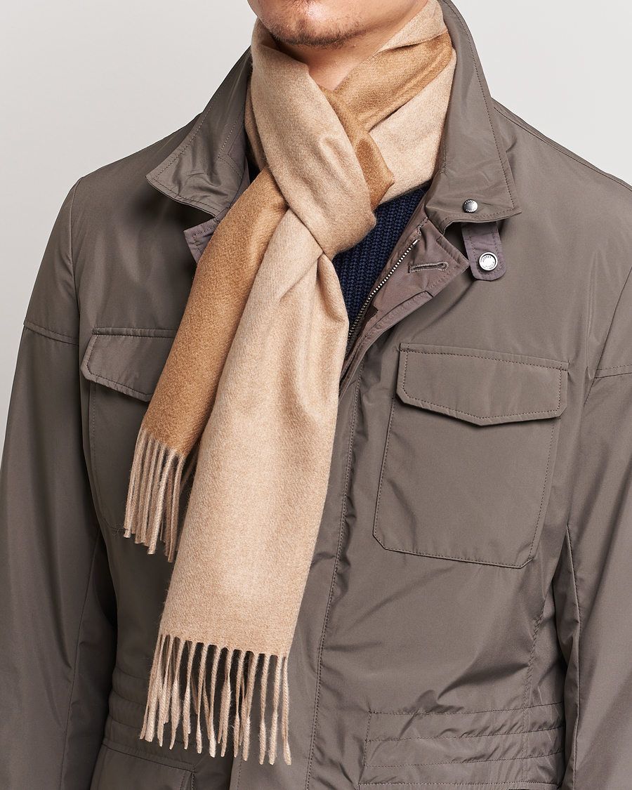 Hombres | Piacenza Cashmere Vicuna/Baby Cashmere Scarf Camel | Piacenza Cashmere | Vicuna/Baby Cashmere Scarf Camel