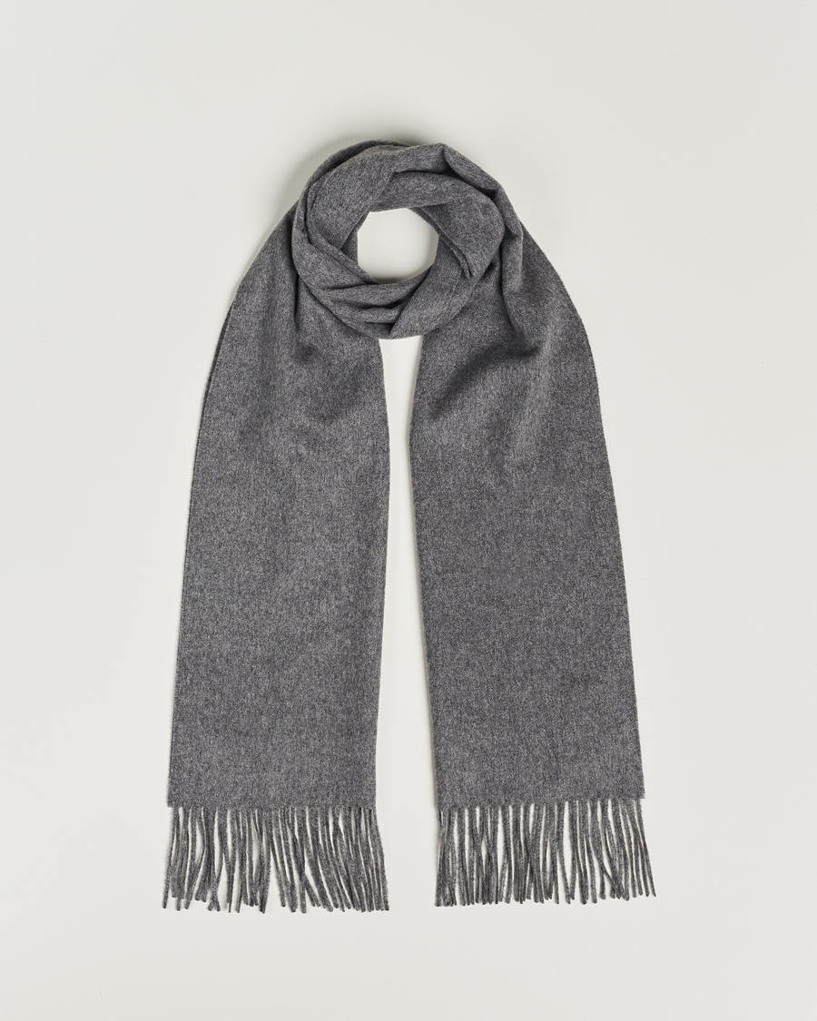 Hombres | Bufandas | Piacenza Cashmere | Cashmere Scarf Grey Melange