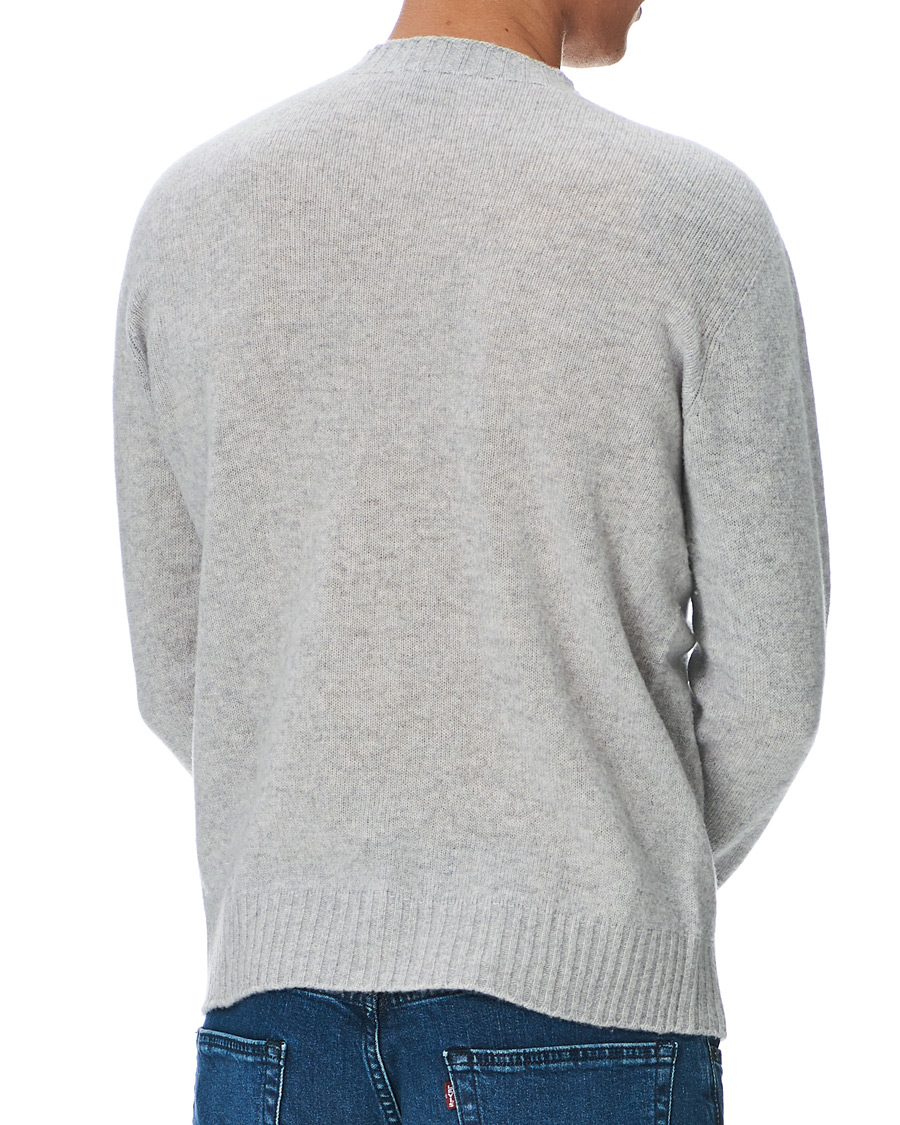 Hombres | Jerséis y prendas de punto | Altea | Wool/Cashmere Crew Neck Sweater Light Grey