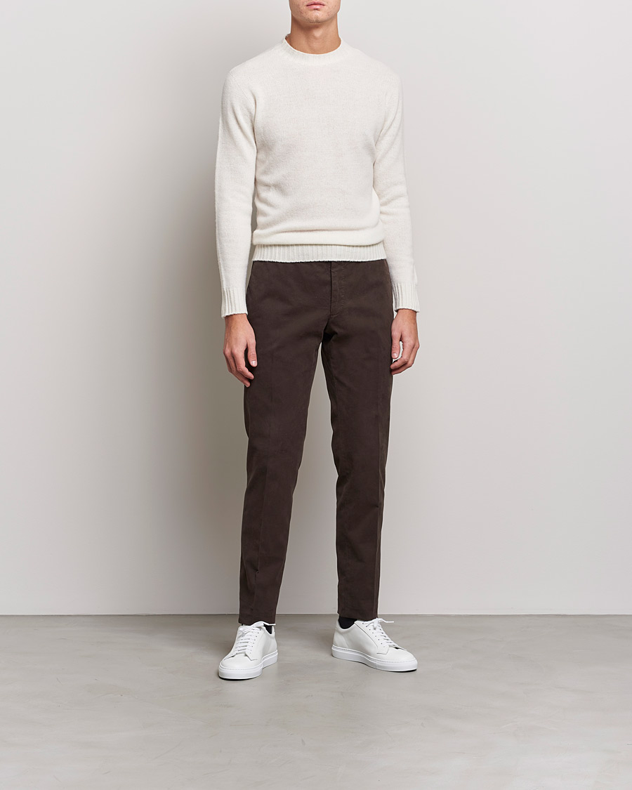 Hombres | Jerséis y prendas de punto | Altea | Wool/Cashmere Crew Neck Sweater Latte