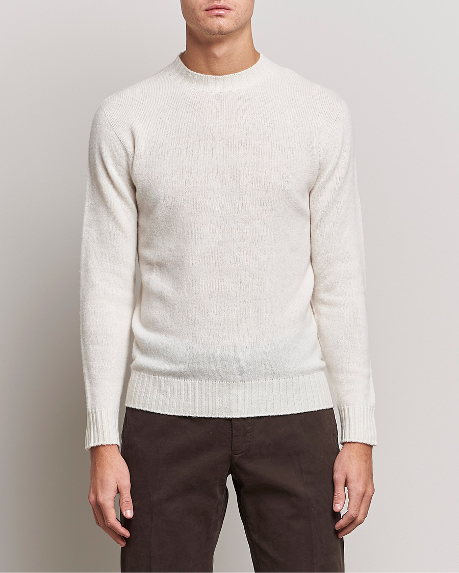 Hombres | Jerséis y prendas de punto | Altea | Wool/Cashmere Crew Neck Sweater Latte