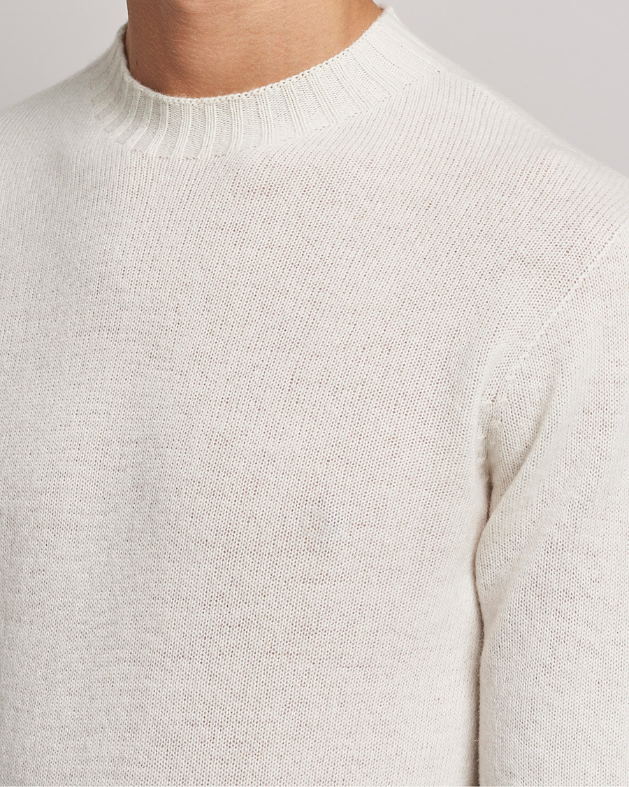 Hombres | Jerséis y prendas de punto | Altea | Wool/Cashmere Crew Neck Sweater Latte