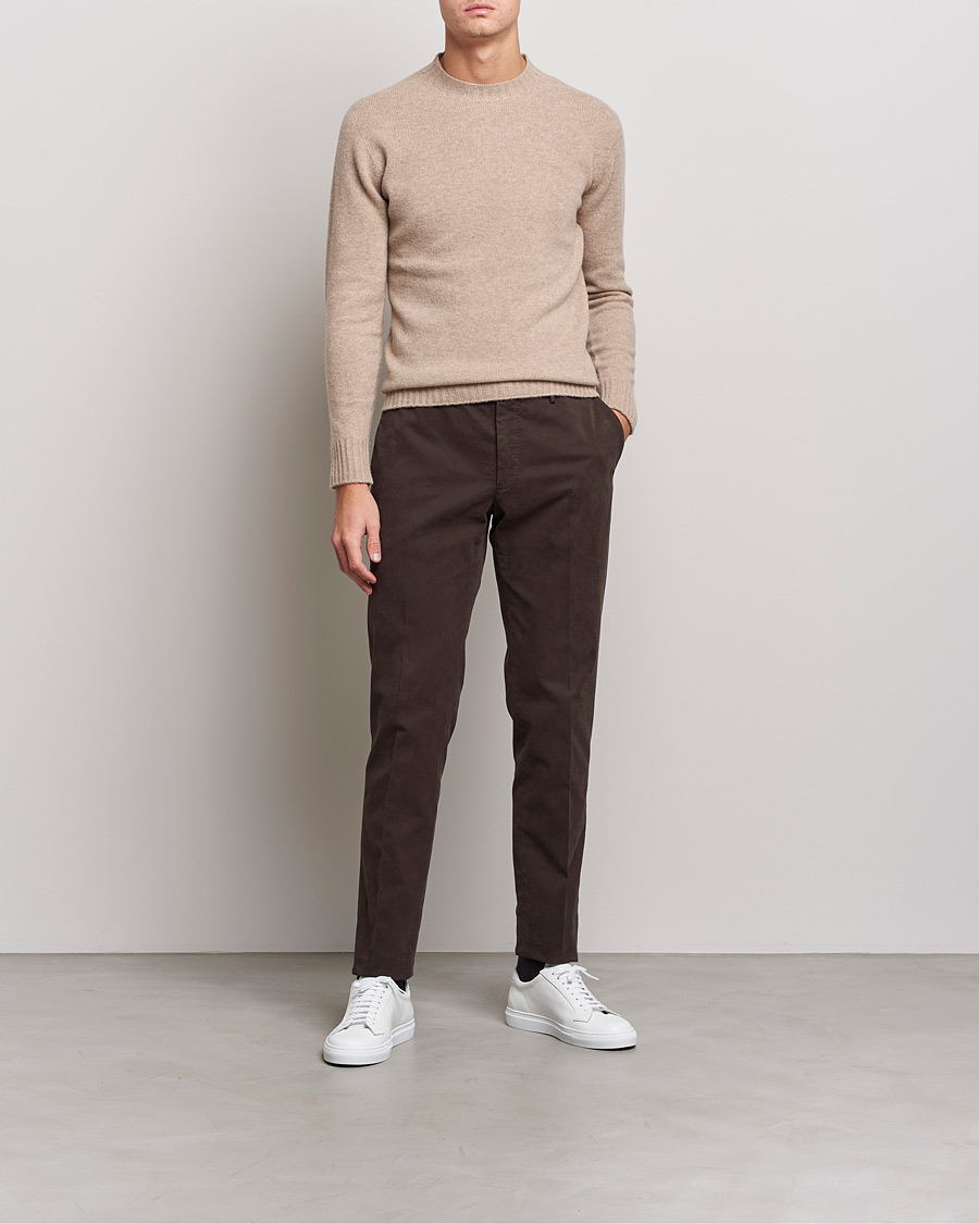 Hombres | Jerséis y prendas de punto | Altea | Wool/Cashmere Crew Neck Sweater Beige