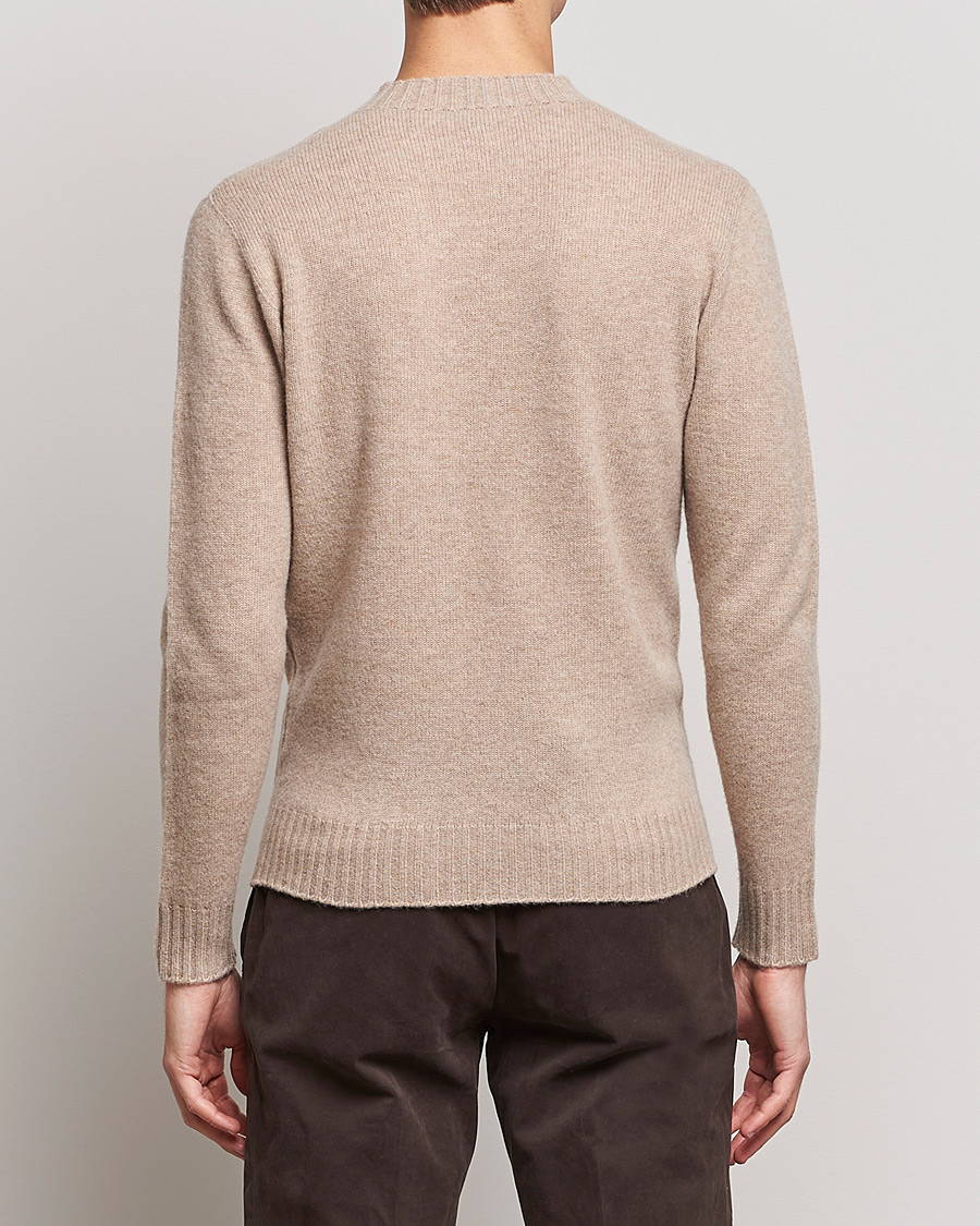 Hombres | Jerséis y prendas de punto | Altea | Wool/Cashmere Crew Neck Sweater Beige