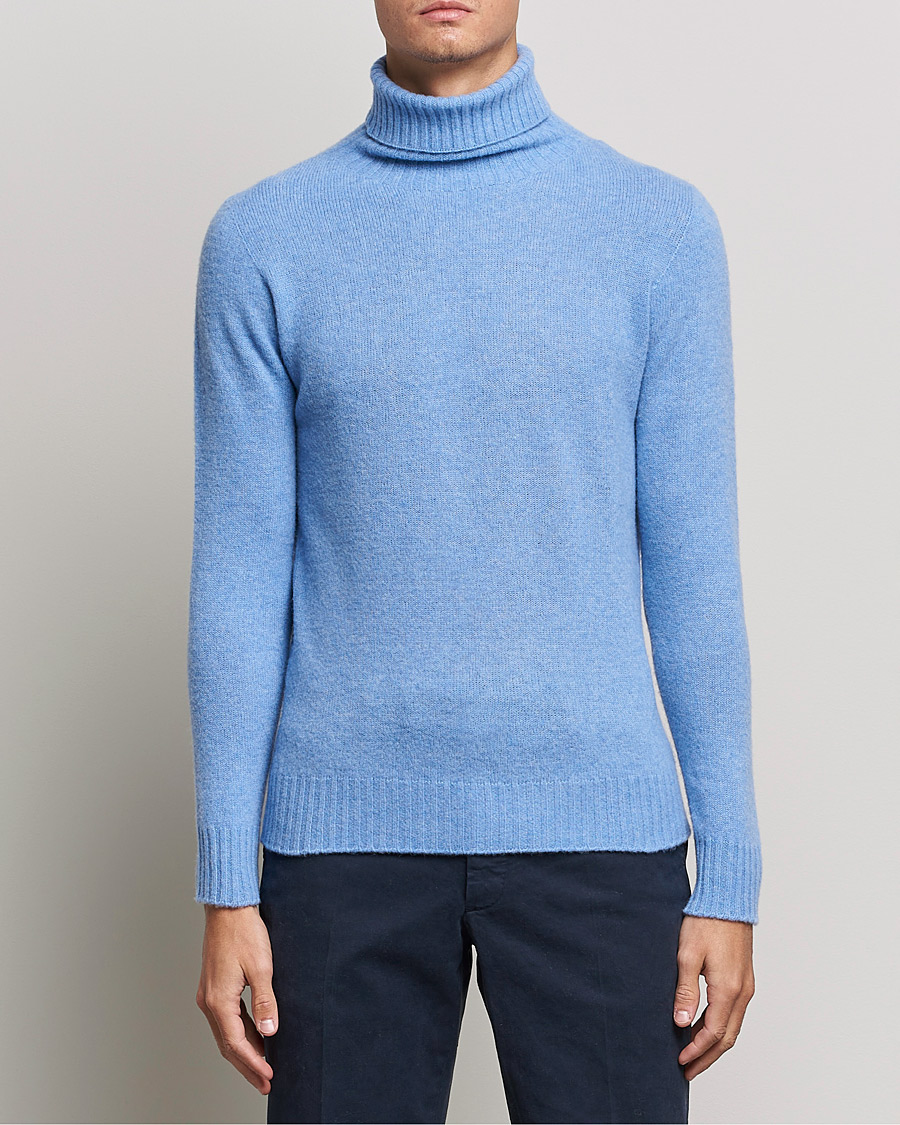Hombres | Jerséis y prendas de punto | Altea | Wool/Cashmere Turtleneck Sweater Light Blue