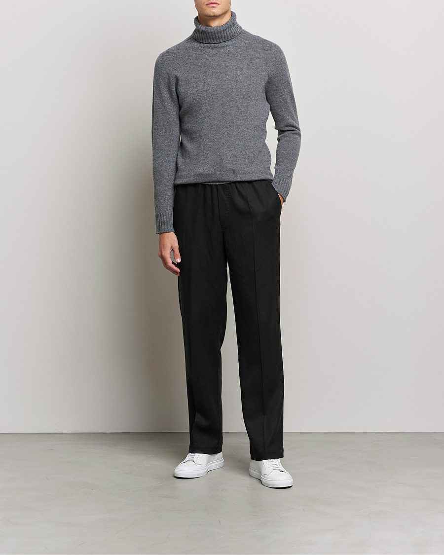 Hombres | Jerséis y prendas de punto | Altea | Wool/Cashmere Turtleneck Sweater Heather Grey