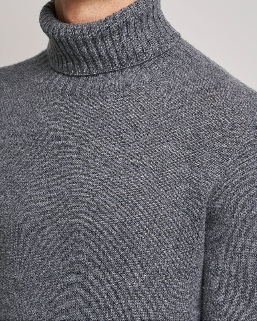 Hombres | Jerséis y prendas de punto | Altea | Wool/Cashmere Turtleneck Sweater Heather Grey