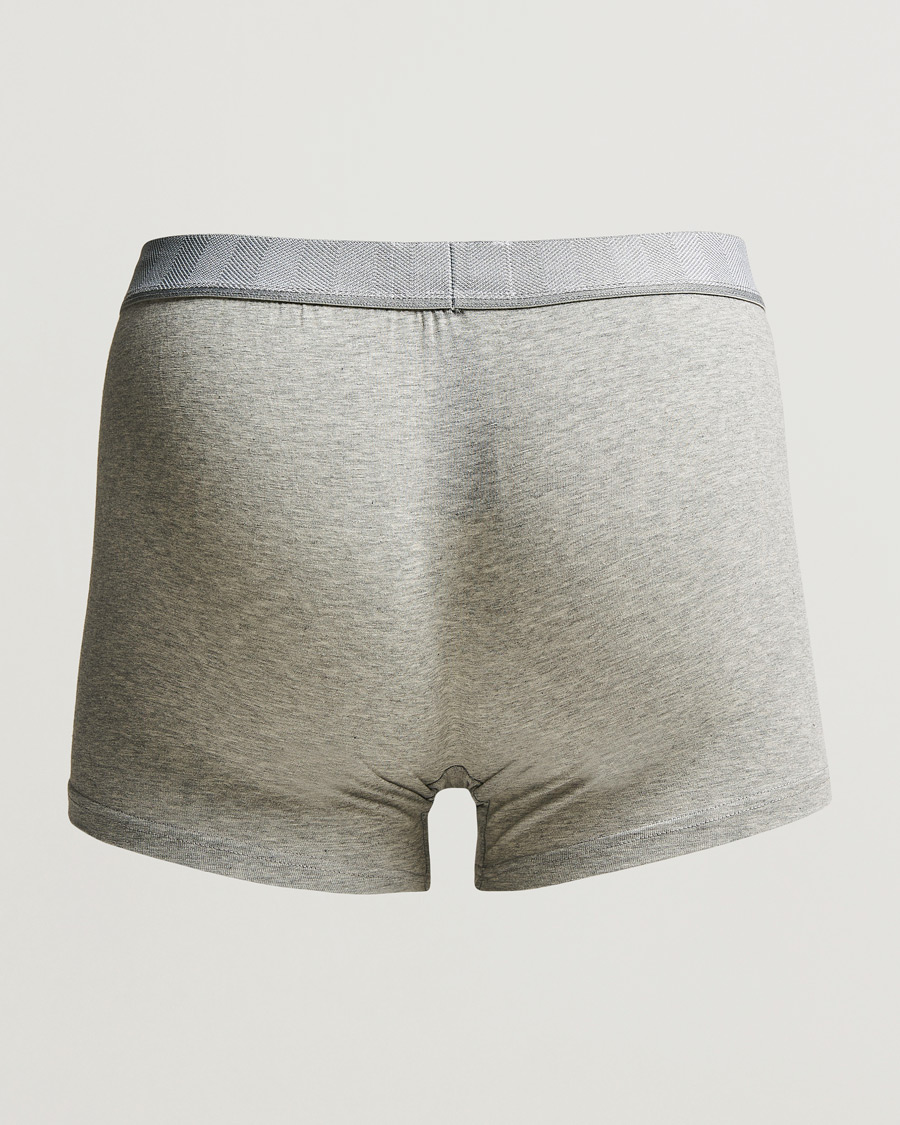 Hombres | Ropa interior y calcetines | Zegna | Cotton Stretch Boxer Bi-Pack Grey Heather