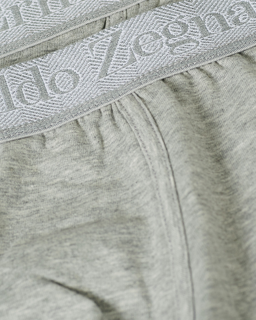 Hombres | Ropa interior y calcetines | Zegna | Cotton Stretch Boxer Bi-Pack Grey Heather