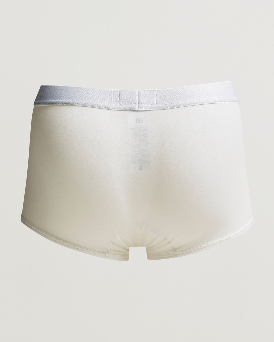Hombres | Ropa interior y calcetines | Zegna | Cotton Stretch Trunk Boxers White