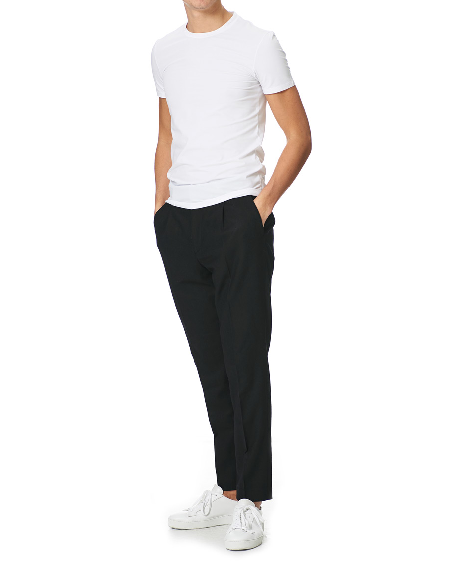 Hombres | Camisetas | Zegna | Cotton Stretch Crew Neck T-Shirt White