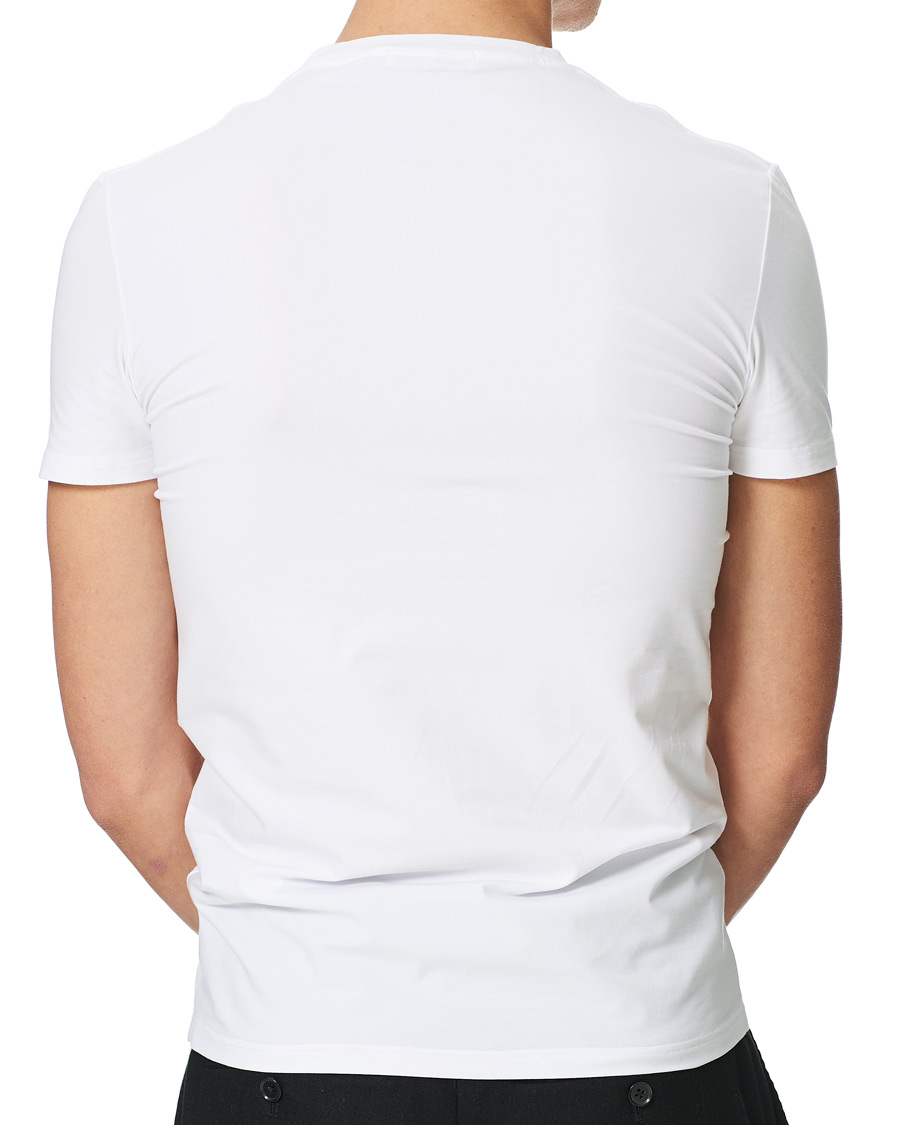 Hombres | Camisetas | Zegna | Cotton Stretch Crew Neck T-Shirt White