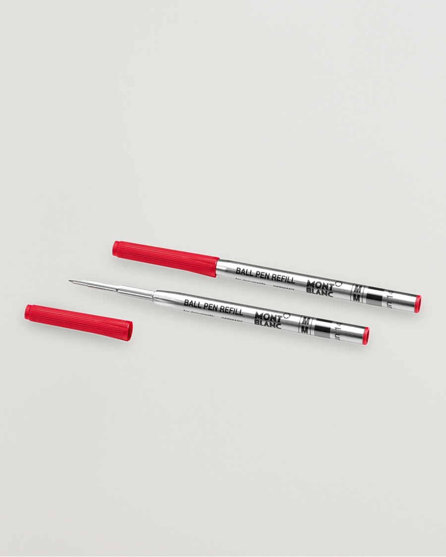 Herr | Pennor | Montblanc | 2 Ballpoint Pen Refills Modena Red