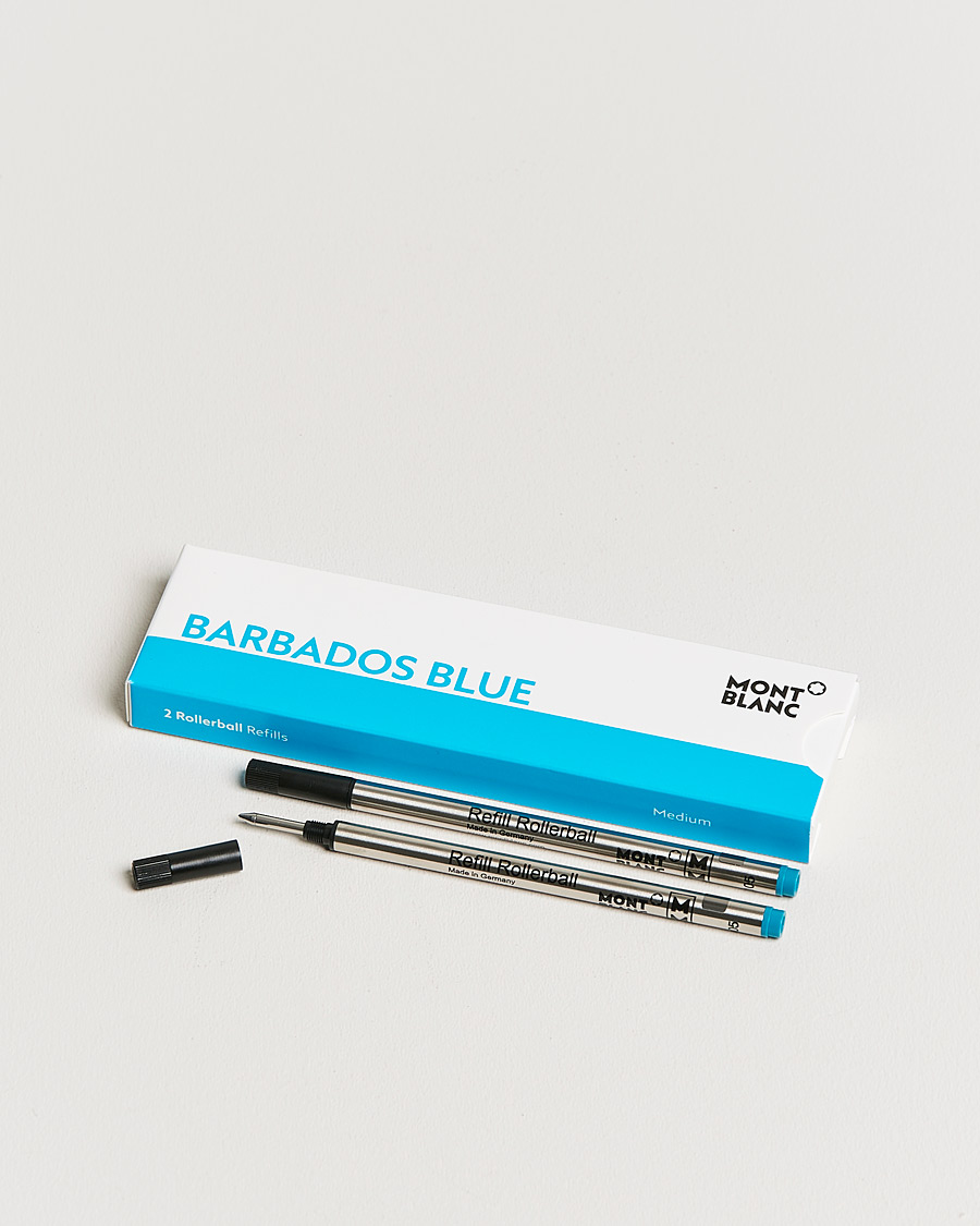 Hombres | Bolígrafos | Montblanc | 2 Rollerball Refills Barbados Blue