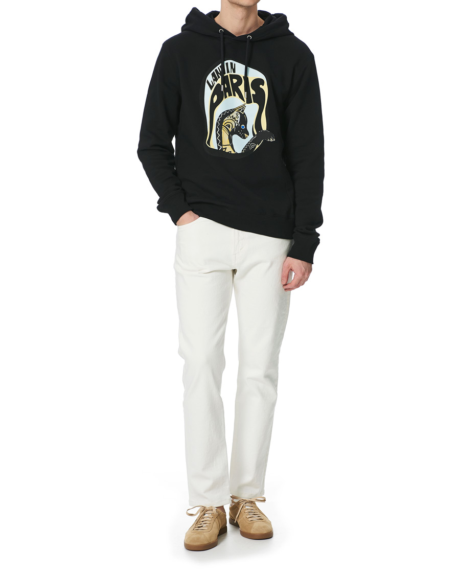 Hombres | Jerséis y prendas de punto | Lanvin | Cat Print Hoodie Black