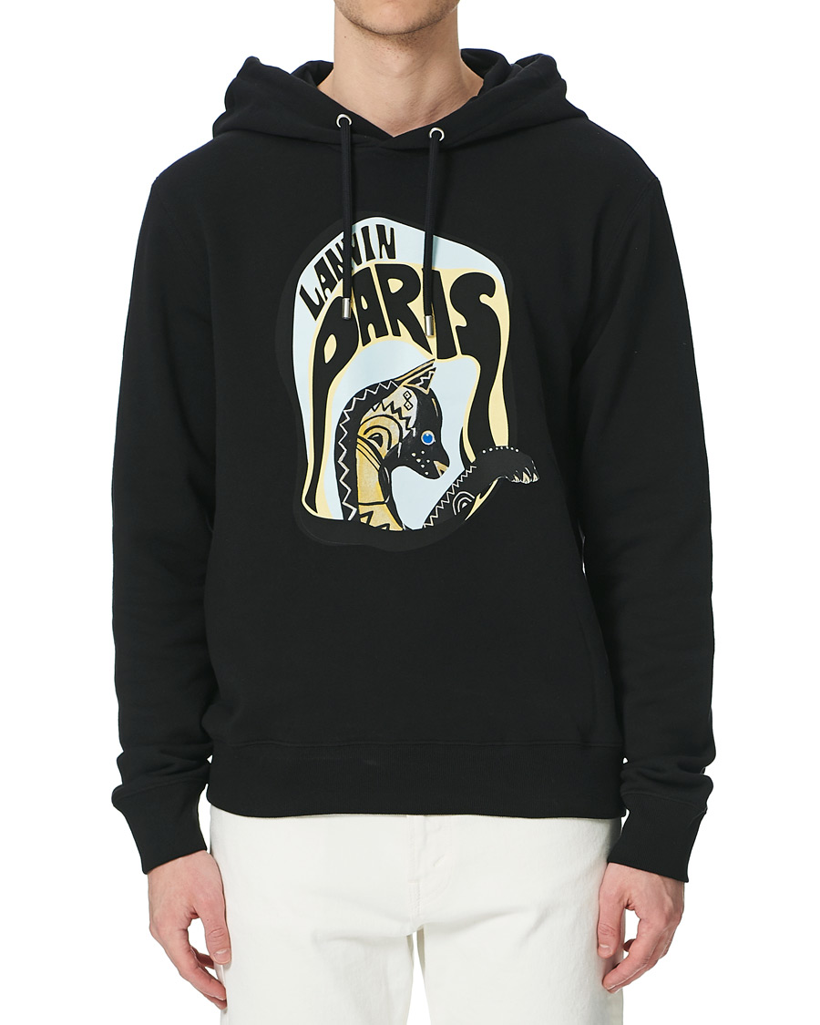 Hombres | Jerséis y prendas de punto | Lanvin | Cat Print Hoodie Black