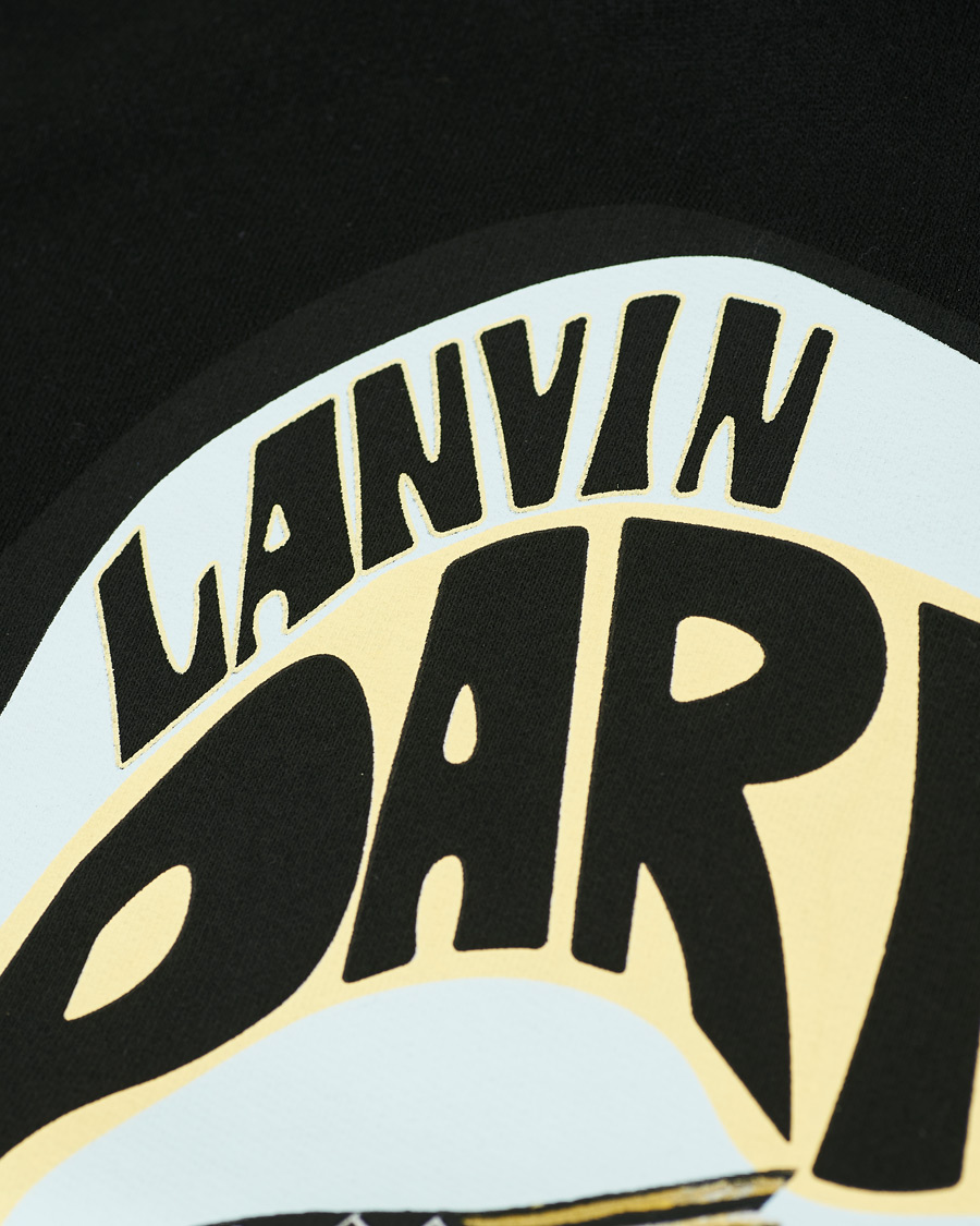 Hombres | Jerséis y prendas de punto | Lanvin | Cat Print Hoodie Black