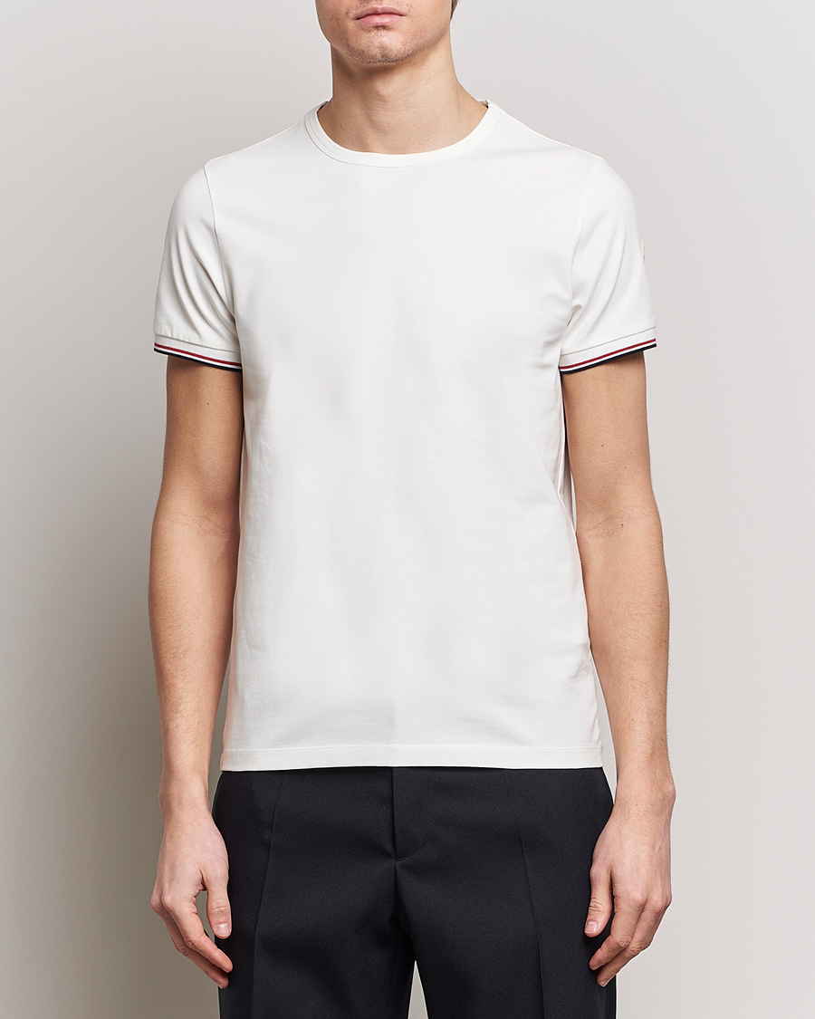 Hombres | Camisetas de manga corta | Moncler | Shoulder Logo T-Shirt Off White