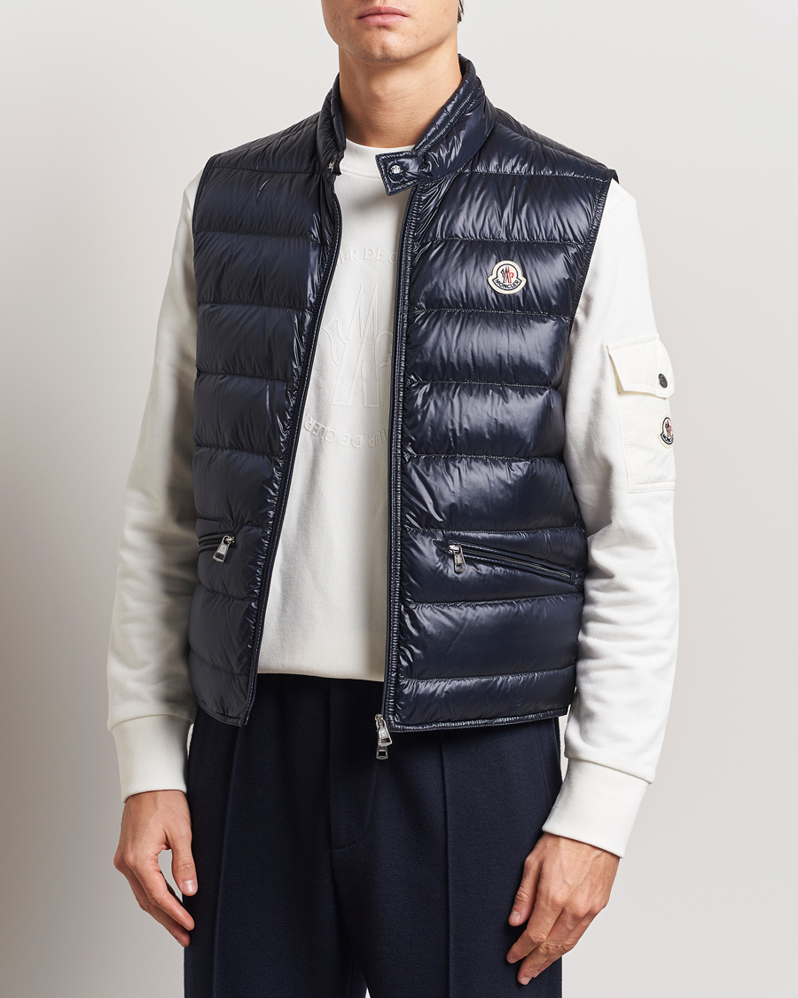 Hombres | Chalecos | Moncler | Gui Vest Navy