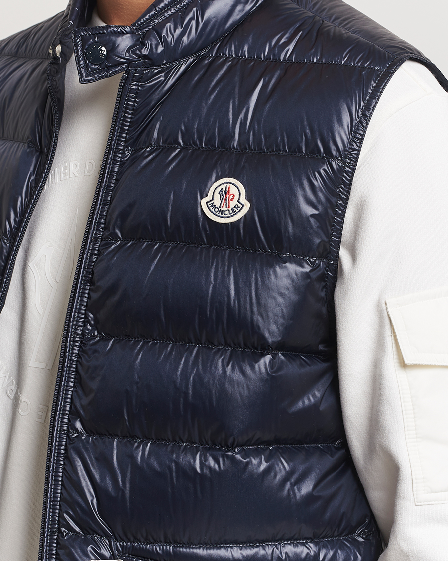 Hombres | Chalecos | Moncler | Gui Down Vest Navy