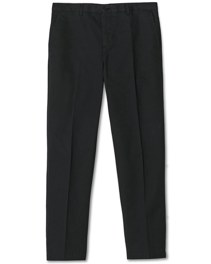 Hombres | Pantalones | Filippa K | William Cotton Trousers Black