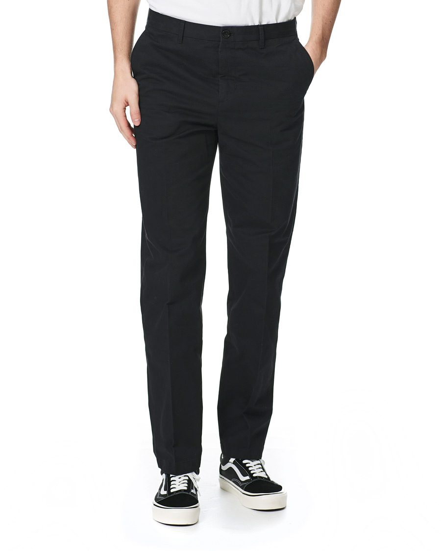 Hombres | Pantalones | Filippa K | William Cotton Trousers Black