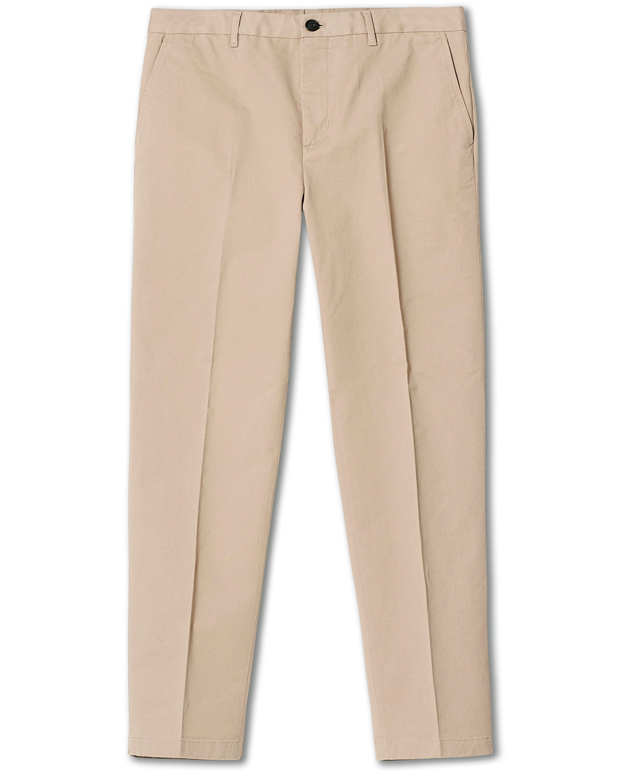 Hombres | Pantalones | Filippa K | William Cotton Trousers  Desert Taupe