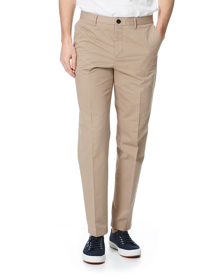 Hombres | Pantalones | Filippa K | William Cotton Trousers  Desert Taupe